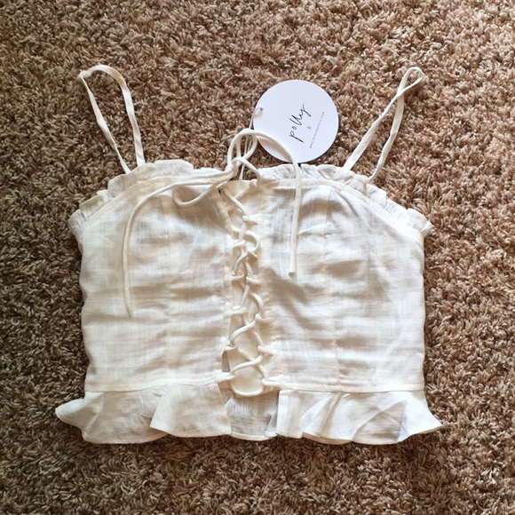Princess Polly Tops - New cream crop tank